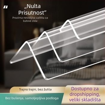 Prozirne zaštitne kutne trake za zidove, samoljepljive, bez bušenja, dekorativne naljepnice za kut (Podrijetlo: Yiwu; Šifra: 12345678; Prekogranični izvoz: Da; Marka: Druga; Uvozi: Ne)