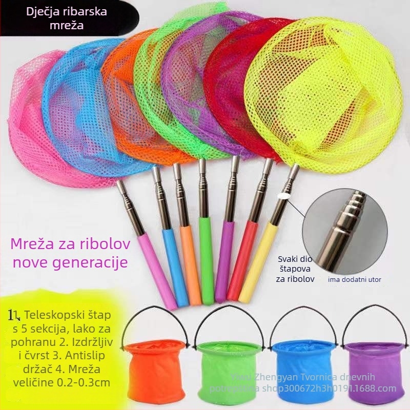 Straight Rock Dječja mreža za ribolov s metalnim okvirom i mrežom, za vanjsku igru — Tržišta: Druga; Privatne marke: Ne