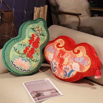 Jastuk s plišanim omotom i PP pamukom punjenjem, prilagodljiva obrada, izšivanje, resice i tisak, Novi kineski stil