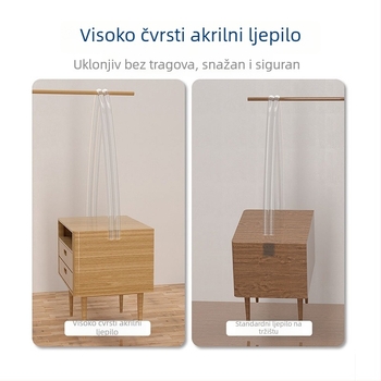 Zuo Gang prozirna silikonska traka protiv sudara za rub stola i kutove zida, bez mirisa