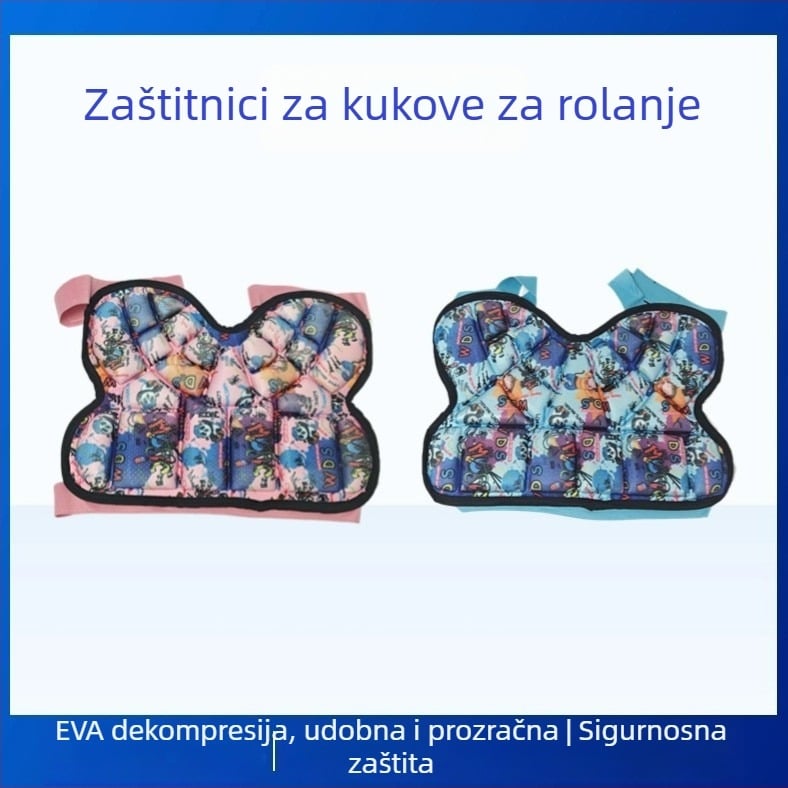 Inline hlače s zaštitnim jastučićima za kukove za djecu – PU gornji materijal; gumeni potplat; inline kotači; PU kotači; pogodno za dječake i djevojčice