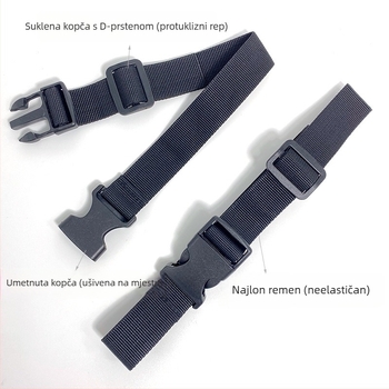 Učvršćivački remen - smjesa PP+POM, marka He Lai, broj proizvoda: Insert Buckle Fastening Strap