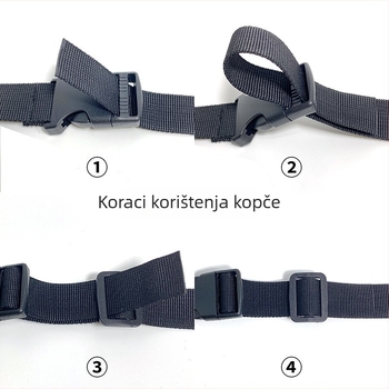 Učvršćivački remen - smjesa PP+POM, marka He Lai, broj proizvoda: Insert Buckle Fastening Strap