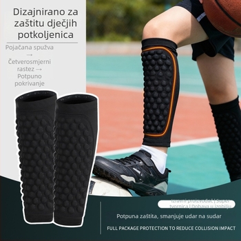 Dječji štitnici za tibiju za nogomet – štitnici od spandeksa, za treninge (Materijal: Spandeks; Publika: Djeca; Zona zaštite: Tibija; Kategorija: Zaštita za nogu; Prikladni sportovi: Nogomet, Košarka, Trčanje, Ragbi, Skateboarding)