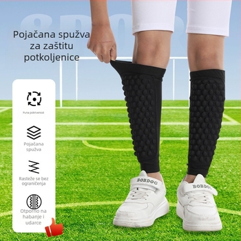Dječji štitnici za tibiju za nogomet – štitnici od spandeksa, za treninge (Materijal: Spandeks; Publika: Djeca; Zona zaštite: Tibija; Kategorija: Zaštita za nogu; Prikladni sportovi: Nogomet, Košarka, Trčanje, Ragbi, Skateboarding)