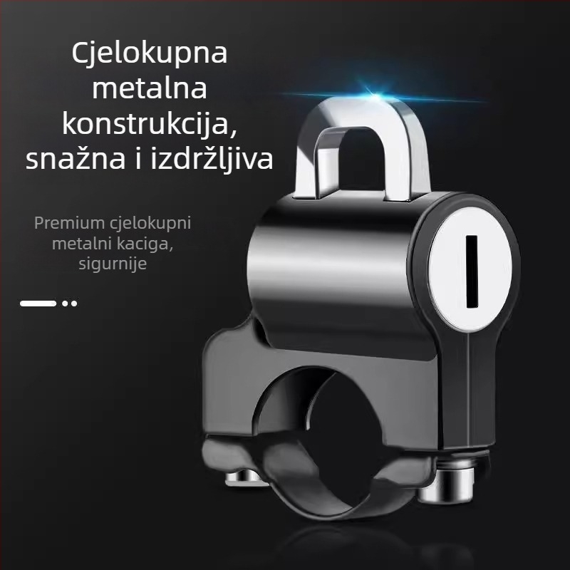 Qiwang Zaključavač kacige — Univerzalni zaključavač kacige, Model Helmet Lock, Artikal 12436, Stil Modern minimalistički