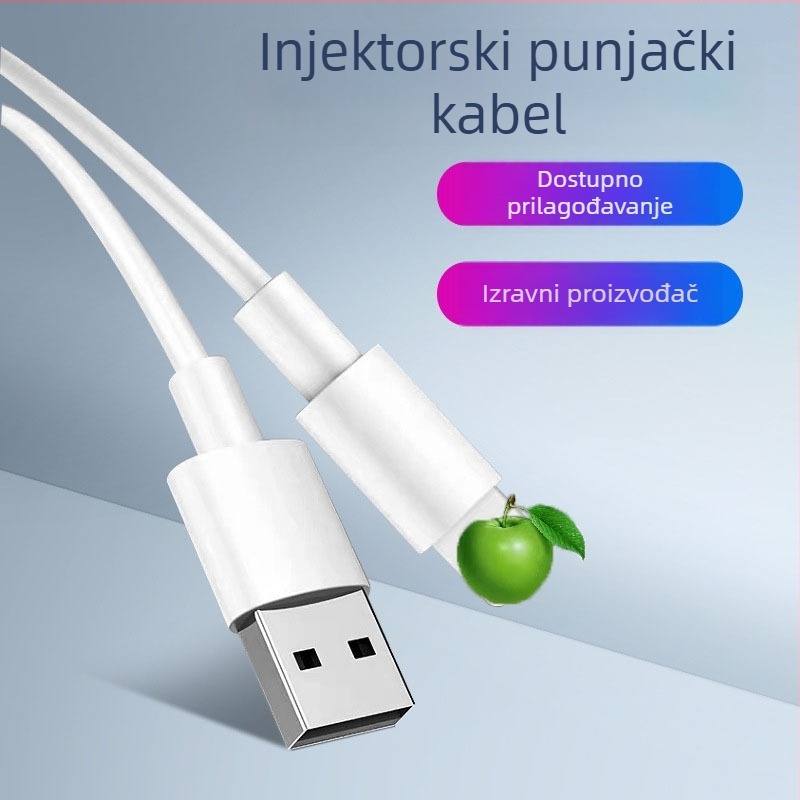 Lightning kabel Apple iPhone 11 – izdržljiv USB kabel za brzo punjenje, sigurno brzo punjenje, 5V izlaz