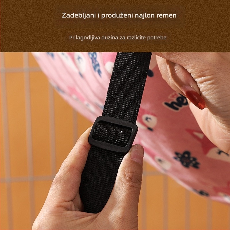 Lu Chong mačja viseća ležaljka s flis navlakom, podesiva