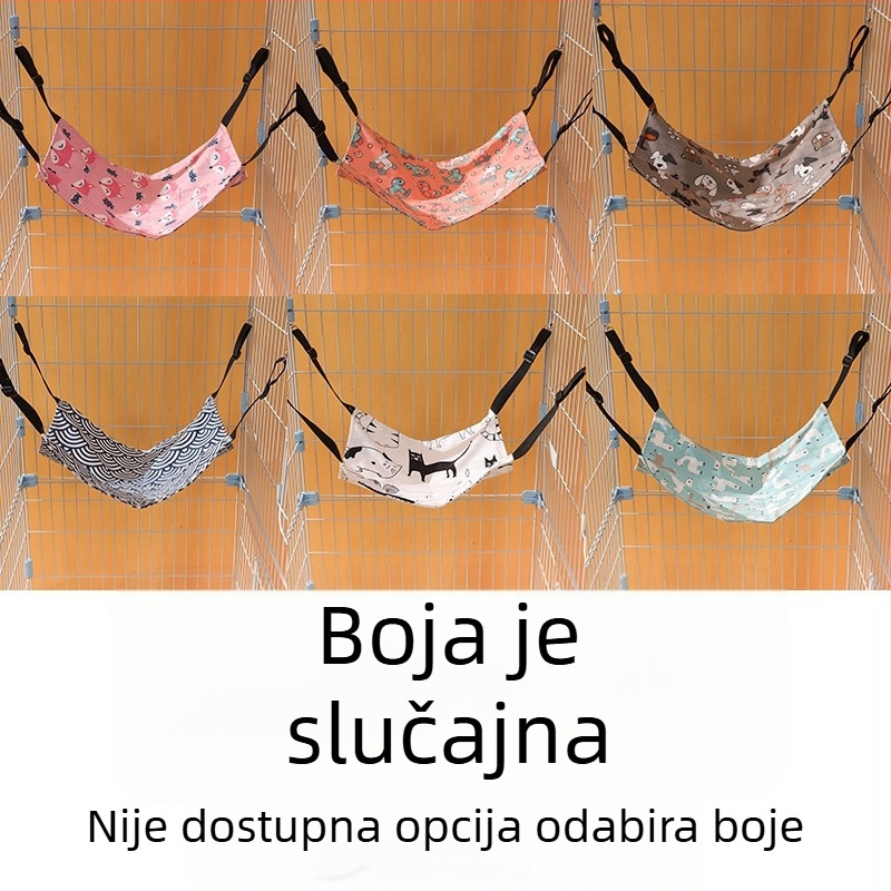 Lu Chong mačja viseća ležaljka s flis navlakom, podesiva