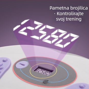 Disk za uvijanje struka s pametnim brojačem, magnetske kuglice, PP materijal (oblikovanje tijela i gubitak kilograma)