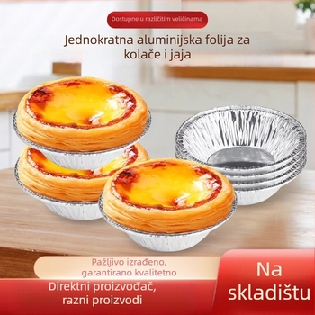 Aluminijske posudice za jaja tart - jednokratne, za pečenje