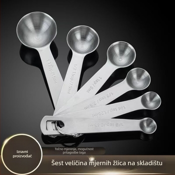 Set mjernih žlica, 430 nehrđajući čelik, za pečenje i šalice, moderan minimalistički stil