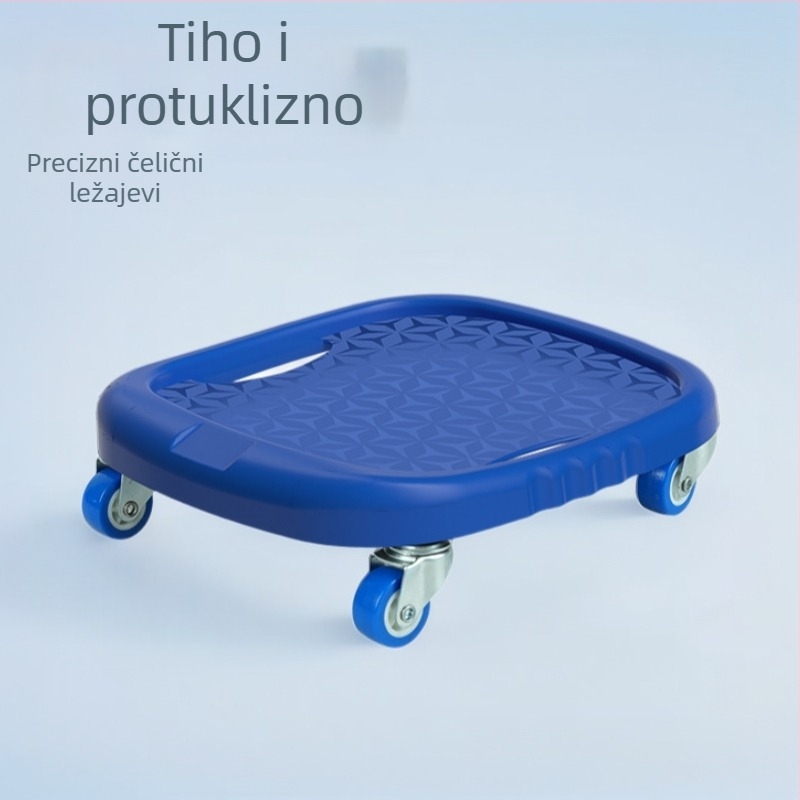 Abdominalni fitness kotačić DL-858, 740 g, nepreklopni, s kliznim diskom, za ured i kućnu uporabu