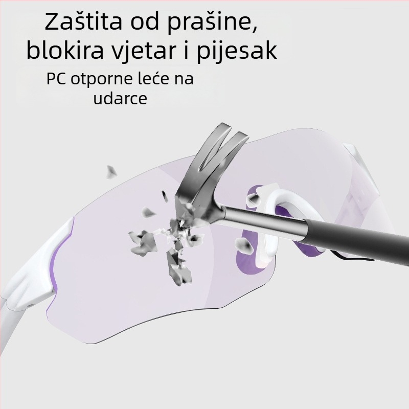 Ciklističke naočale dan-noć, TR90, otporne na vjetar, bez okvira, unisex, kompatibilne s dioptrijskim lećama
