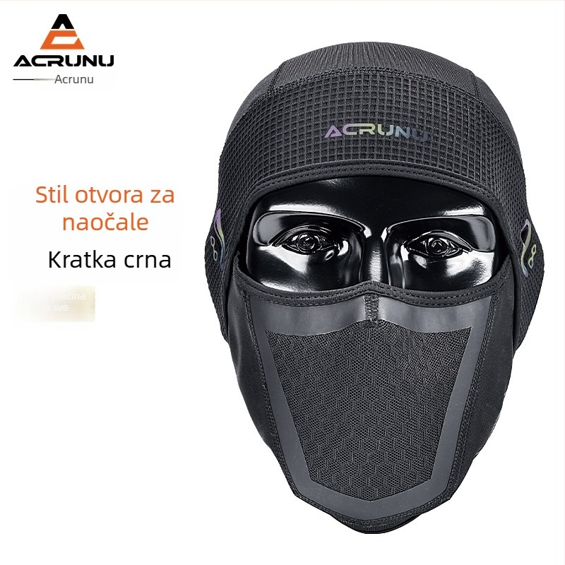 ACRUNU/Ehrlen topla kapuljača za biciklizam s flisom, ovratnik za vrat, od elastičnog baršuna, za vožnju biciklom, skijanje i aktivnosti na otvorenom