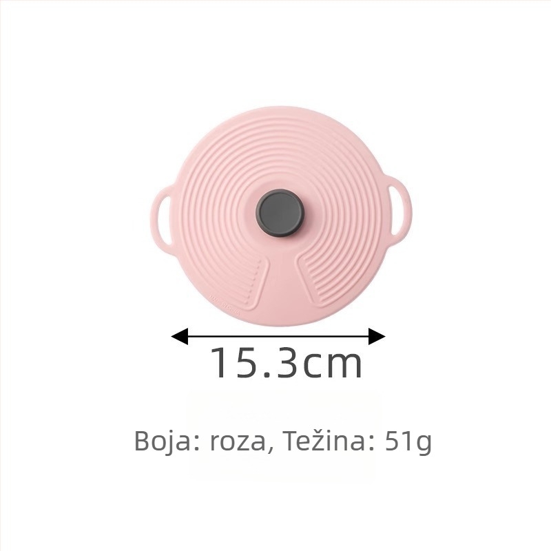 Silikonski poklop za očuvanje svježine s poklopcem za zdjelice, tanjure i posude — moderan minimalistički stil, brenda Friendly; materijal: Drugo