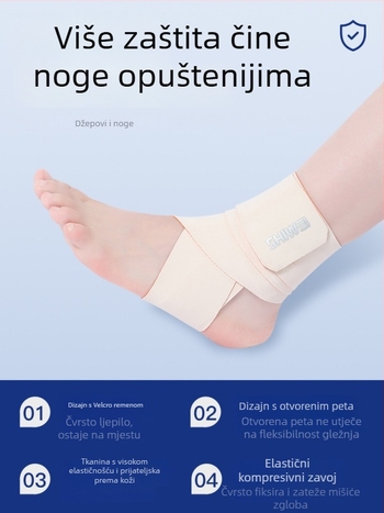 Podrška za gležni zglob u sportu – sprječava uganuća i podržava oporavak, elastični zavoj za gležanj