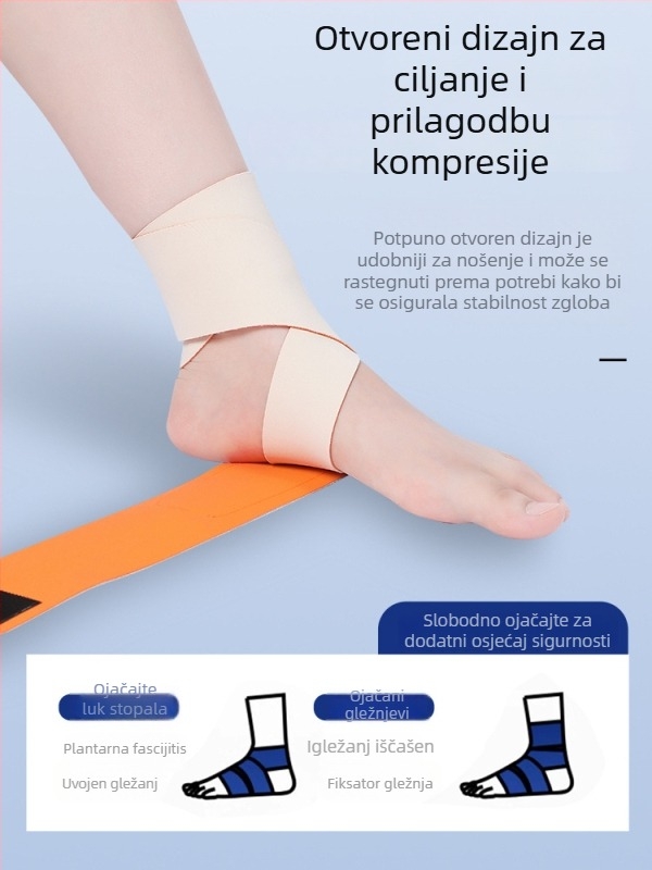 Podrška za gležni zglob u sportu – sprječava uganuća i podržava oporavak, elastični zavoj za gležanj