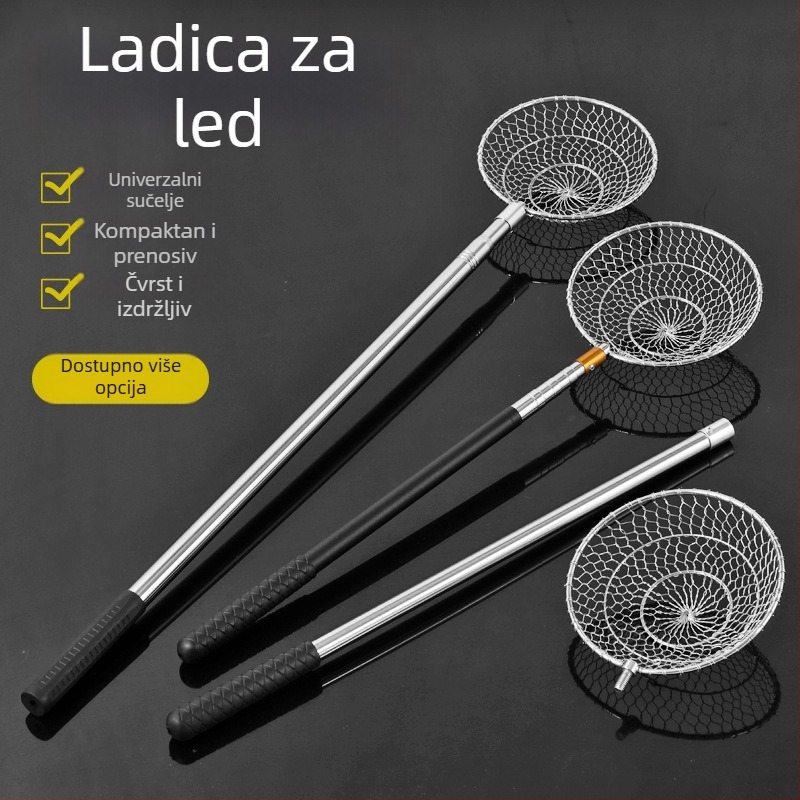 Nehrđajuća čelična žlica za ledeni ribolov — Runxing Fishing Gear, model Stainless Steel Ice Scoop Ladle