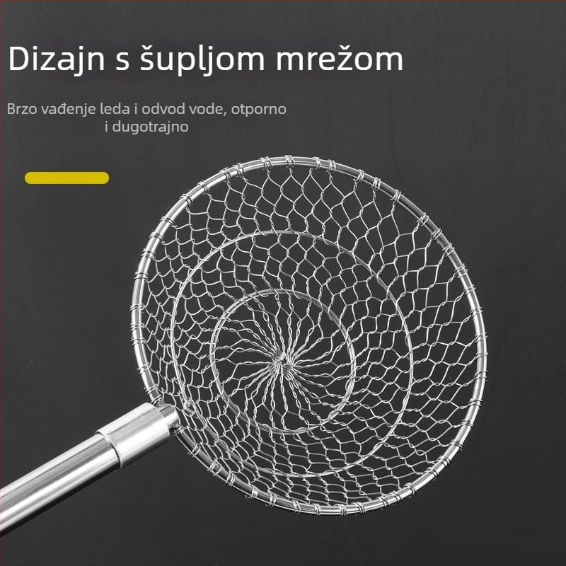 Nehrđajuća čelična žlica za ledeni ribolov — Runxing Fishing Gear, model Stainless Steel Ice Scoop Ladle