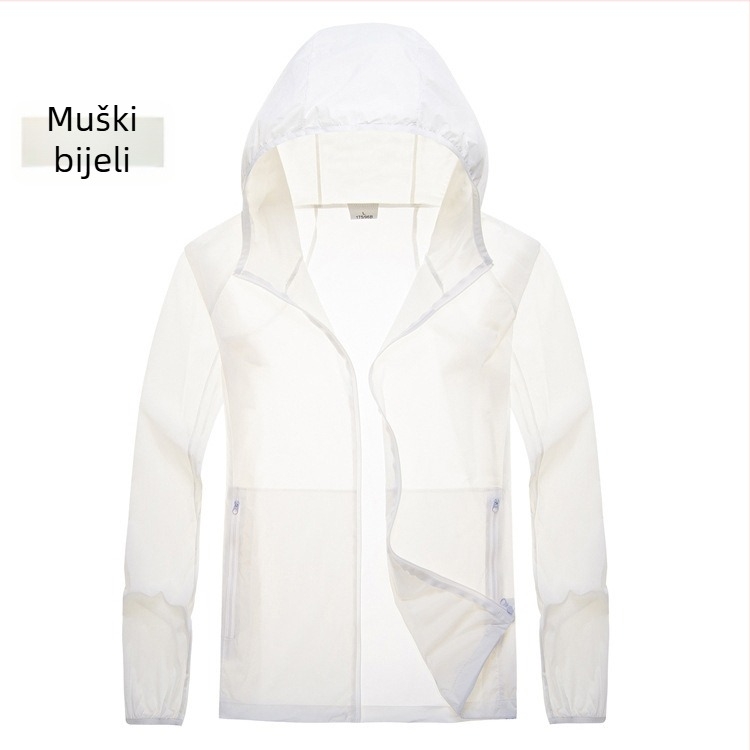 Vanjska windbreaker jakna s kapuljom (UPF50+ UV zaštita, vodootporna, otporna na vjetar, brzo suši, prozračna tkanina)