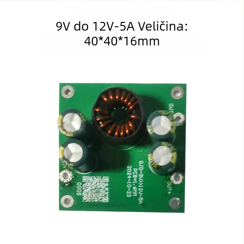DC-AC 24V invertorna ploča za nadzornu kameru — ulaz 9-24V, izlaz AC24V 3A, boost moduli: 9V→24V 5A, 24V→36V 5A