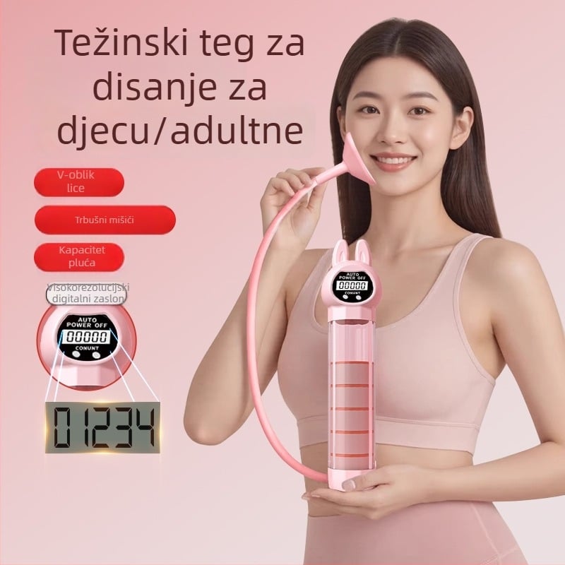 Prijenosni uređaj za vježbanje trbuha s prozračnim pojasem za struk – Uobičajeni / Zec model, Materijal: Mouth-blown PP + Silicone Straw + Main Body AS, Šifra proizvoda: 20250805