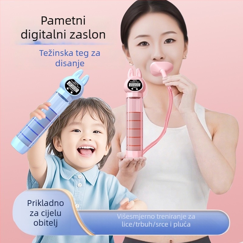 Prijenosni uređaj za vježbanje trbuha s prozračnim pojasem za struk – Uobičajeni / Zec model, Materijal: Mouth-blown PP + Silicone Straw + Main Body AS, Šifra proizvoda: 20250805