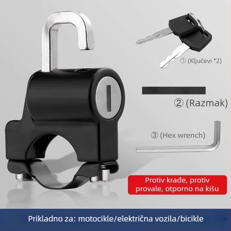 Pengyi Zaključavanje kacige za električni skuter — model Electric Scooter Helmet Lock, materijal plastika, težina 0,1 kg, za vozila