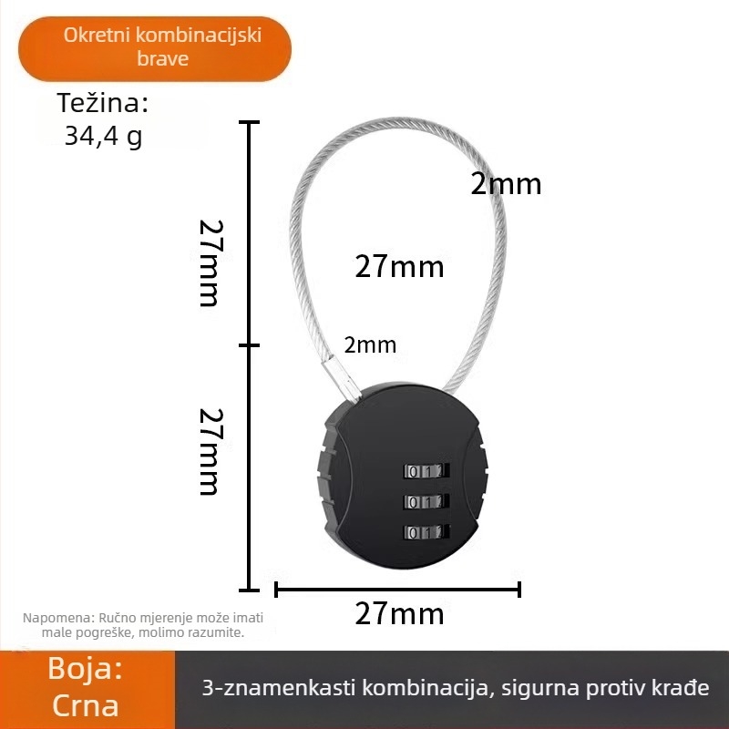 Pengyi Zaključavanje kacige za električni skuter — model Electric Scooter Helmet Lock, materijal plastika, težina 0,1 kg, za vozila