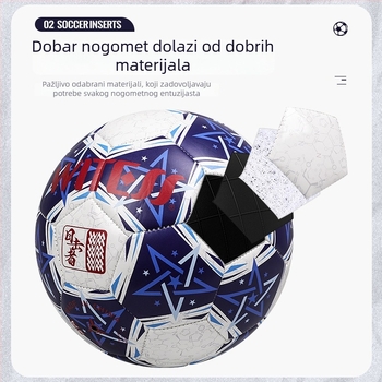 PVC nogometna lopta, šivana strojem, nacionalni standard, tiskano logo, mogućnost prilagodbe