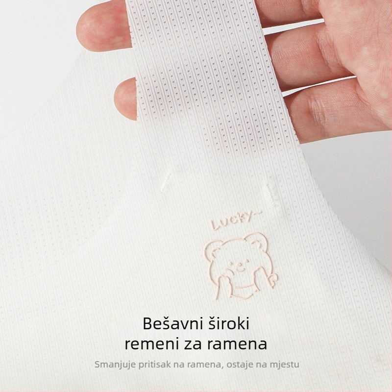 Ljetni bešavni grudnjak za djevojčice školskog uzrasta, lagan i prozračan.
