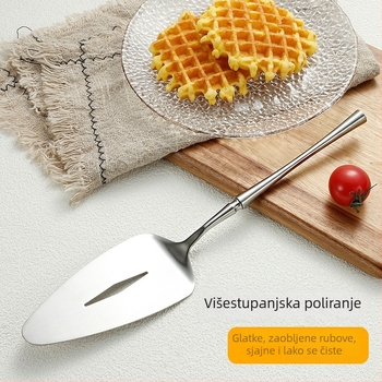 Trokutasta lopatica za tortu, 304 nehrđajući čelik, poliranje Hemp Wheel, moderni minimalistički stil, jednofarbni uzorak