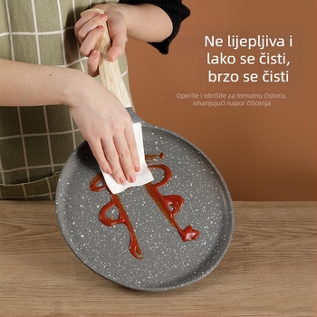 Tavica od aluminijskog legura s neprijanjajućim premazom — Višestruka tava za roštilj, palačinke i pizzu (Model 202428, 1,7 kg)