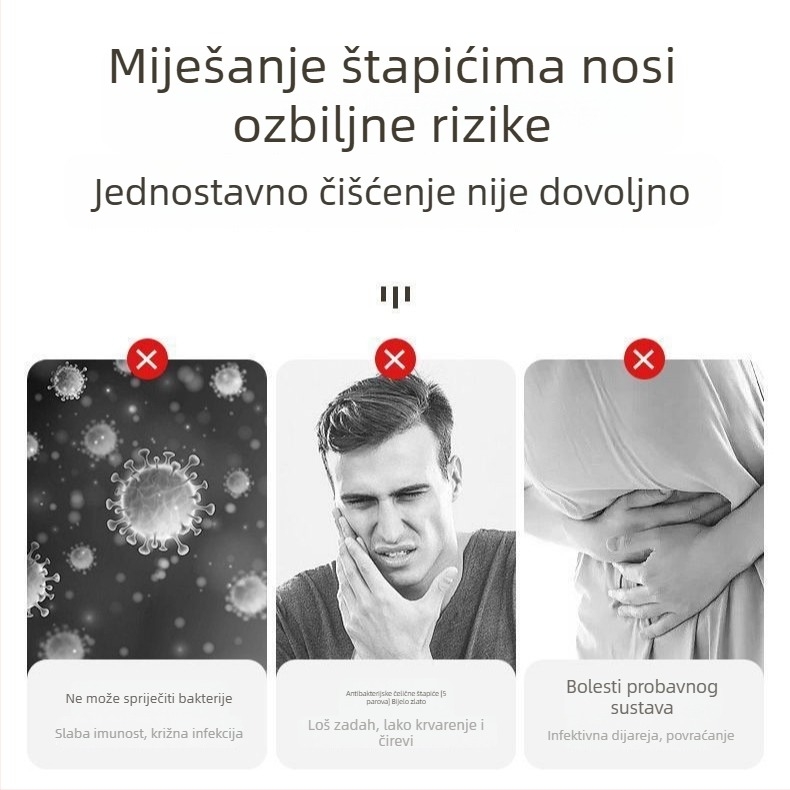 Keramičke štapiće za jelo, 5 pari, moderni minimalistički stil, vodno poliranje, jednobojni, za odrasle