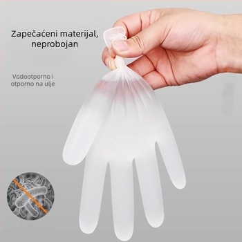 Jednokratne PVC rukavice za kozmetički salon - vodootporne, pogodne za masažu i tetoviranje, za profesionalnu i kućnu upotrebu