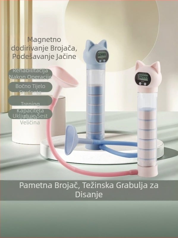 Nuopusi prilagodljiva tegova za trening disanja za kućni fitness, ABS konstrukcija, model 025A, trener za trbuh i kapacitet pluća