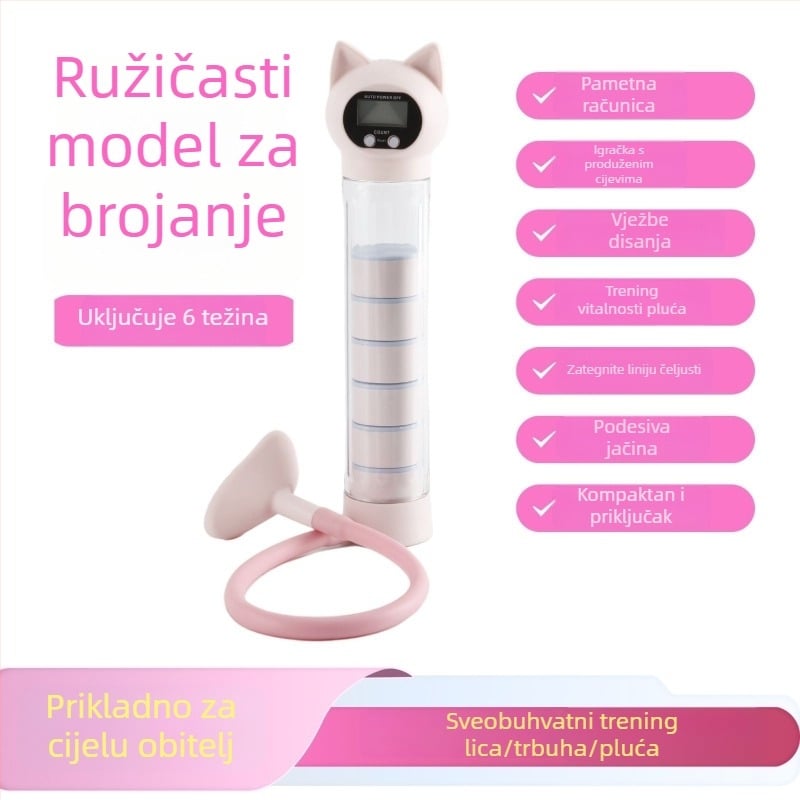 Nuopusi prilagodljiva tegova za trening disanja za kućni fitness, ABS konstrukcija, model 025A, trener za trbuh i kapacitet pluća