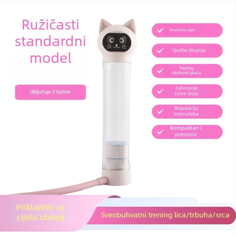 Nuopusi prilagodljiva tegova za trening disanja za kućni fitness, ABS konstrukcija, model 025A, trener za trbuh i kapacitet pluća