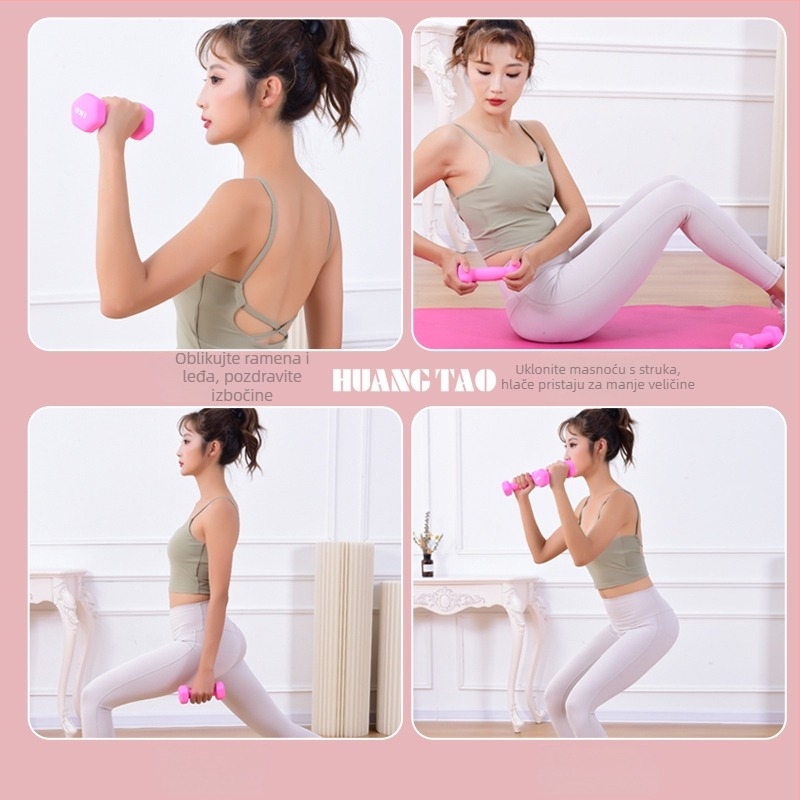 Royal Peach bućica, EVA materijal, heksagonalnog oblika, 1-5 kg, kućna fitness oprema