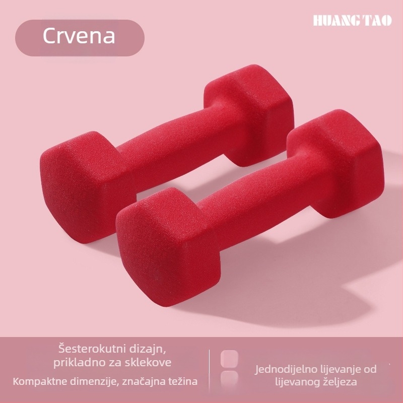 Royal Peach bućica, EVA materijal, heksagonalnog oblika, 1-5 kg, kućna fitness oprema