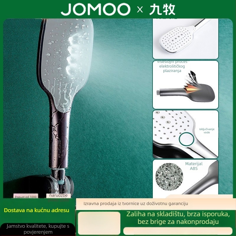 JOMOO King Hand Spray ručna tuš glava – kućna upotreba, okrugli oblik, plastika, elektroplating premaz, moderni minimalistički stil