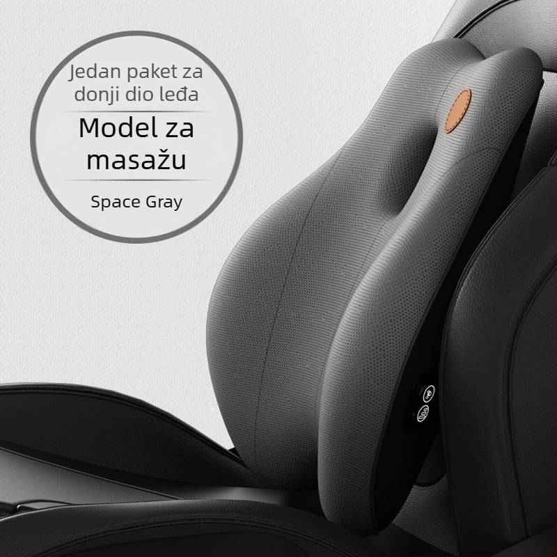 Auto lumbalna potpora s jastučićem za naslanjanje glave, memorijska pjena, nordijski stil, za sve sezone, univerzalna kompatibilnost s vozilima