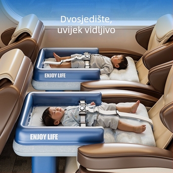 Jiashu Nafuktivo dječje ležište — prijenosno putno ležište s plišanom površinom, težina 0.25 kg, maksimalno opterećenje 140 kg