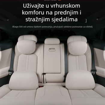 Magnetska jastučić za naslon za glavu u automobilu s podrškom za donji dio leđa — univerzalna ugradnja, cijelu godinu, vanjski materijal pamuk, punilo sintetička vlakna