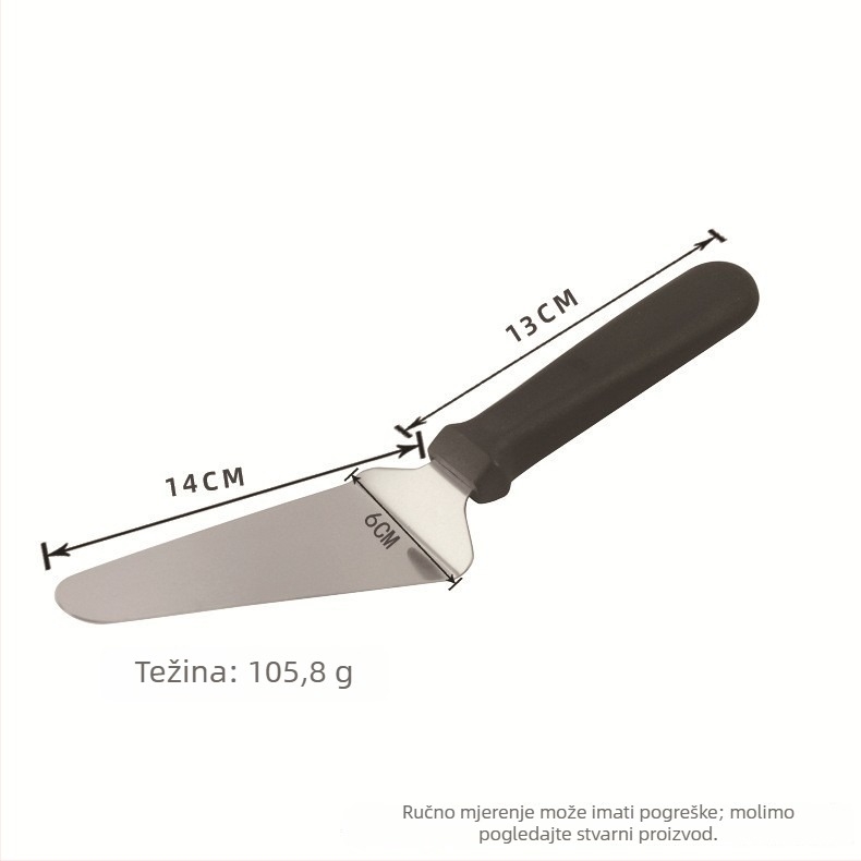 Jane Meichen Set alata za pizzu: nož za pizzu i lopatica za pizzu, nehrđajući čelik, nepravilni oblik, set za pečenje