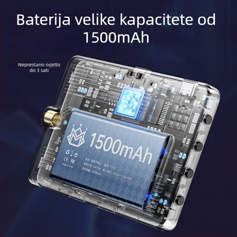 Prenosna RGB LED svjetiljka za fotografiju – 6.5W, 3.7V, 2700–6500K, podesiva jačina svjetla, s neovisnim napajanjem