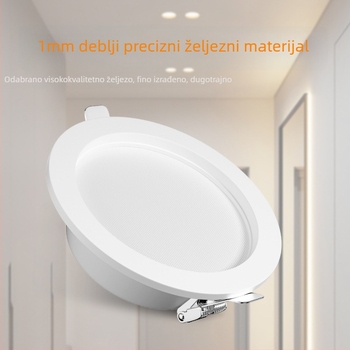 LED downlight za strop s skrivenom ugradnjom, 220V, 6500K, CRI 80–89, vijek trajanja 20.000 h