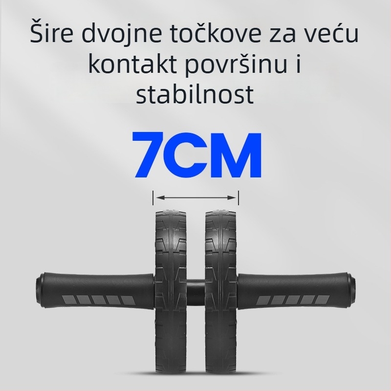 BROMAN trbušni kotač, odvojivi i sklopivi, model CH-100, težina 0,6 kg.