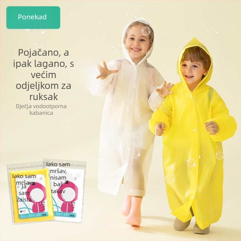 Dječje EVA pončo, zgušnjeni materijal, za jednu osobu